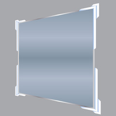 Transparent banners isolated. Vector illustration.