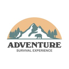 Adventure and outdoor logo vector