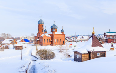 Church of St. Panteleimon the Healer and Bath. Belokurikha, Altai, Russia