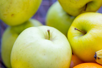 Close Up View of Green Apples