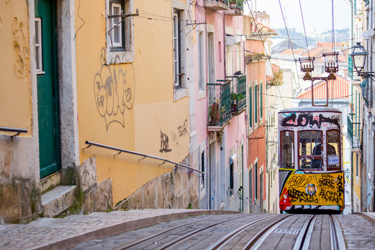 Lisbon tram. Portugal