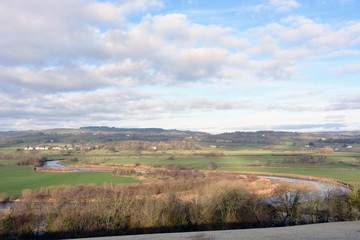 Obraz premium The Towy Valley near Llandeilo, Carmarthenshire, Wales.