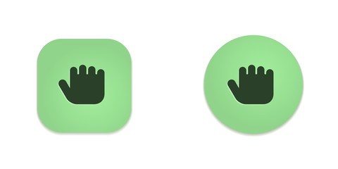Obraz premium Vector Green Web Buttons