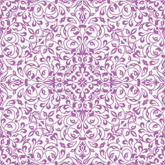 Vector floral seamless pattern element in Arabian style. Arabesque pattern. Eastern ethnic ornament. Elegant texture for backgrounds.