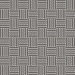 Vector Seamless Pattern. Modern Stylish Interlacing Lines Texture. Geometric Striped Ornament.