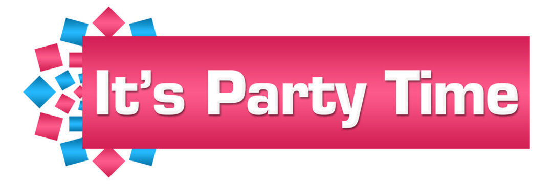 Its Party Time Pink Blue Circular Bar 