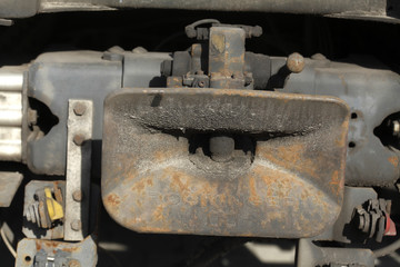 Kupplung an einem Güterwaggon