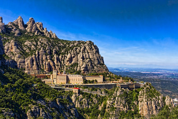 View of the monastery Montserrat