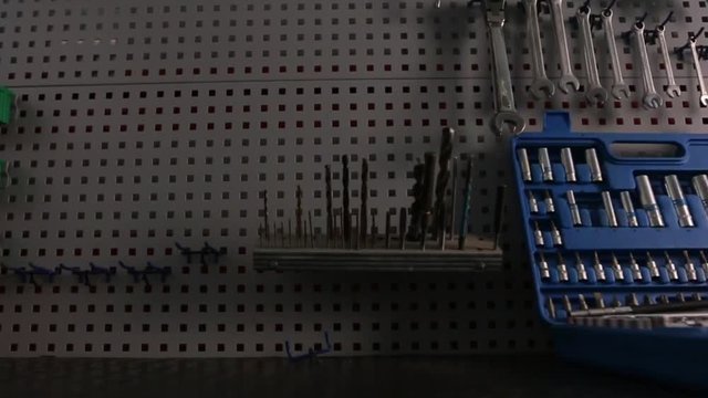 Set of drills for mechanic work