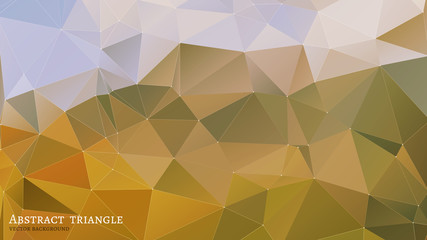 Abstract  gold Triangle Geometrical Multicolored Background