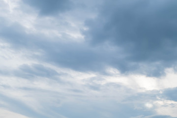 The gray cloud before rain