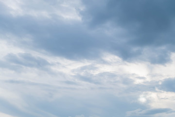 The gray cloud before rain