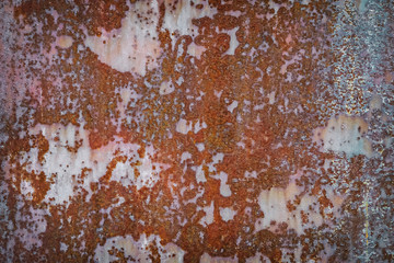 horizontal background of old rusty metal. grunge texture