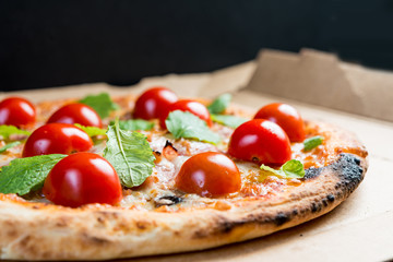 tasty pizza on a the table