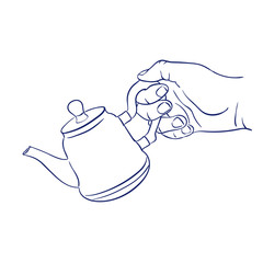 keep teapot in hand