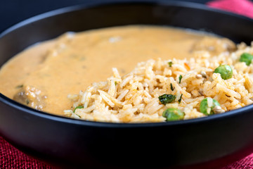 Handmade Indian curry chicken rice