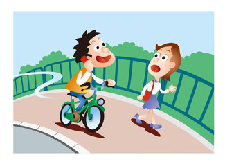自転車の交通安全、自転車の歩道走行マナー