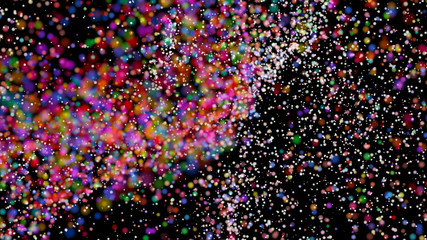 Beautiful colorful bokeh blurred background defocused lights