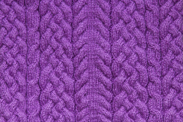 Purple knitting texture