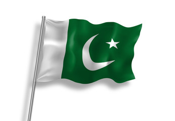 Drapeau du Pakistan en qualit&eacute; vectorielle 