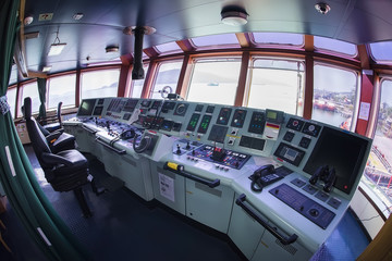 Forward console in Ship tanker 