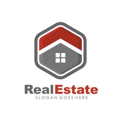 Real estate, house, building and property logo for logotype and template