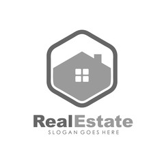 Real estate, house, building and property logo for logotype and template