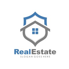 Real estate, house, building and property logo for logotype and template
