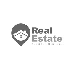 Real estate, house, building and property logo for logotype and template