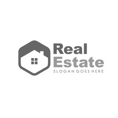 Real estate, house, building and property logo for logotype and template