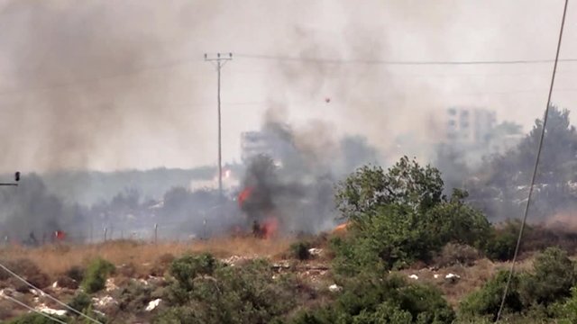 Fire fighting in Samaria