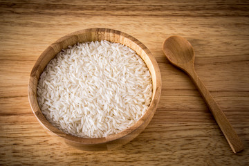A bowl full of white rice
