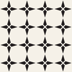 Fototapeta premium Vector seamless lattice pattern. Modern stylish texture. Repeating geometric star shape tiles