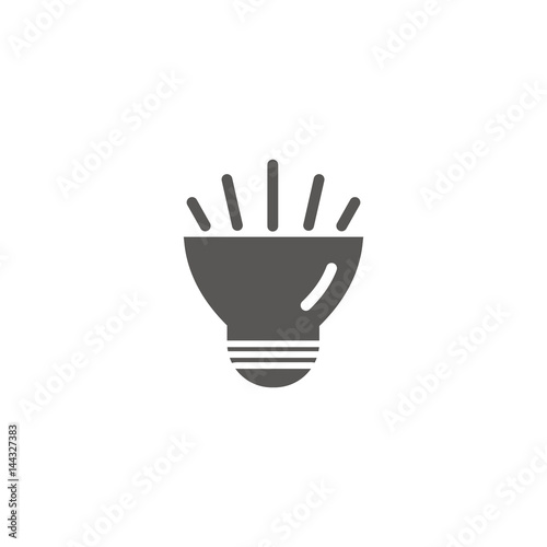  Simple Vector Icon Of A Bulb Traditional Diode Form Silhouette 
