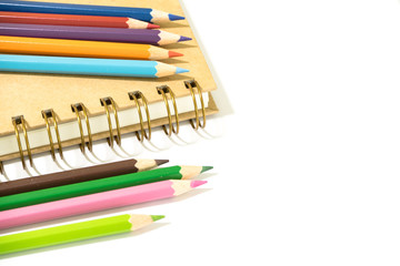 pencils colour isolated on white background