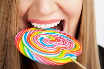 mouth teeth lollipop