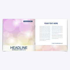 Modern vector templates for brochure, flyer, cover magazine or report, Abstract blurred background.
