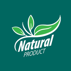 Obraz premium logo natural product
