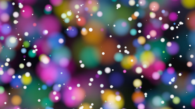 Beautiful colorful bokeh blurred background defocused lights