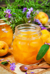 Delicious homemade apricot jam