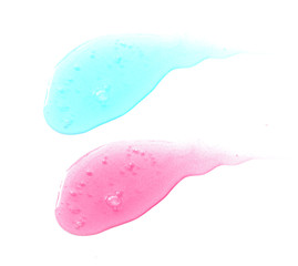 transparent gel for skin isolated on white background