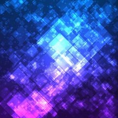 Abstract vector mesh background. Random transparent squares. Futuristic technology style. Elegant background for business presentations. Flying debris. eps10