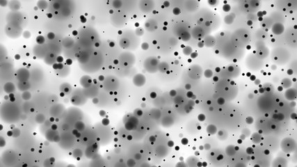 Beautiful monochrome bokeh blurred dots background defocused lights