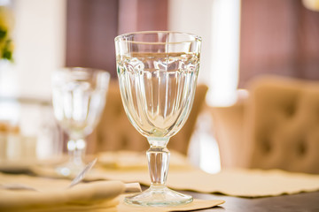 Elegant served table indoors