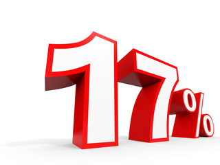 Seventeen percent off. Discount 17 %.