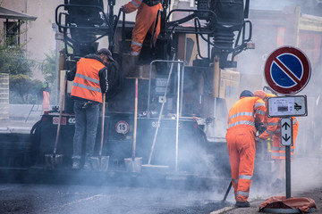 Asfaltatura lavori strada