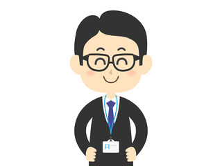 サラリーマンの男性