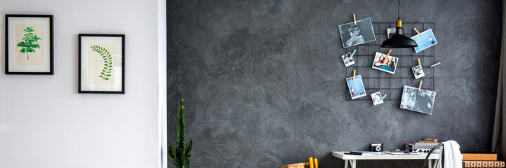 Wall with pictures