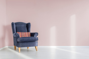 Armchair with pillow