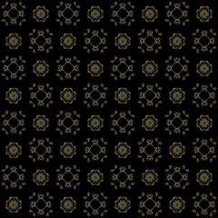 Seamless texture with 3D rendering abstract fractal yellow pattern